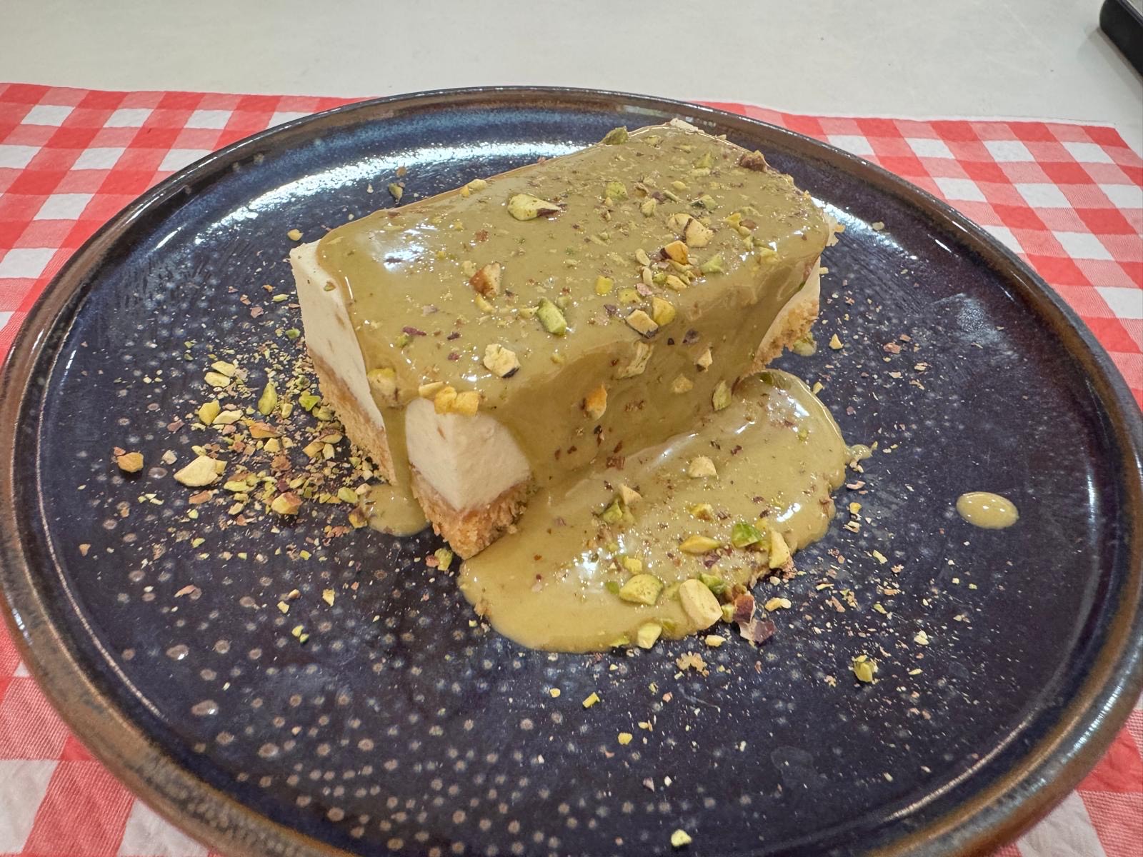 Tarta de Queso con Pistacho